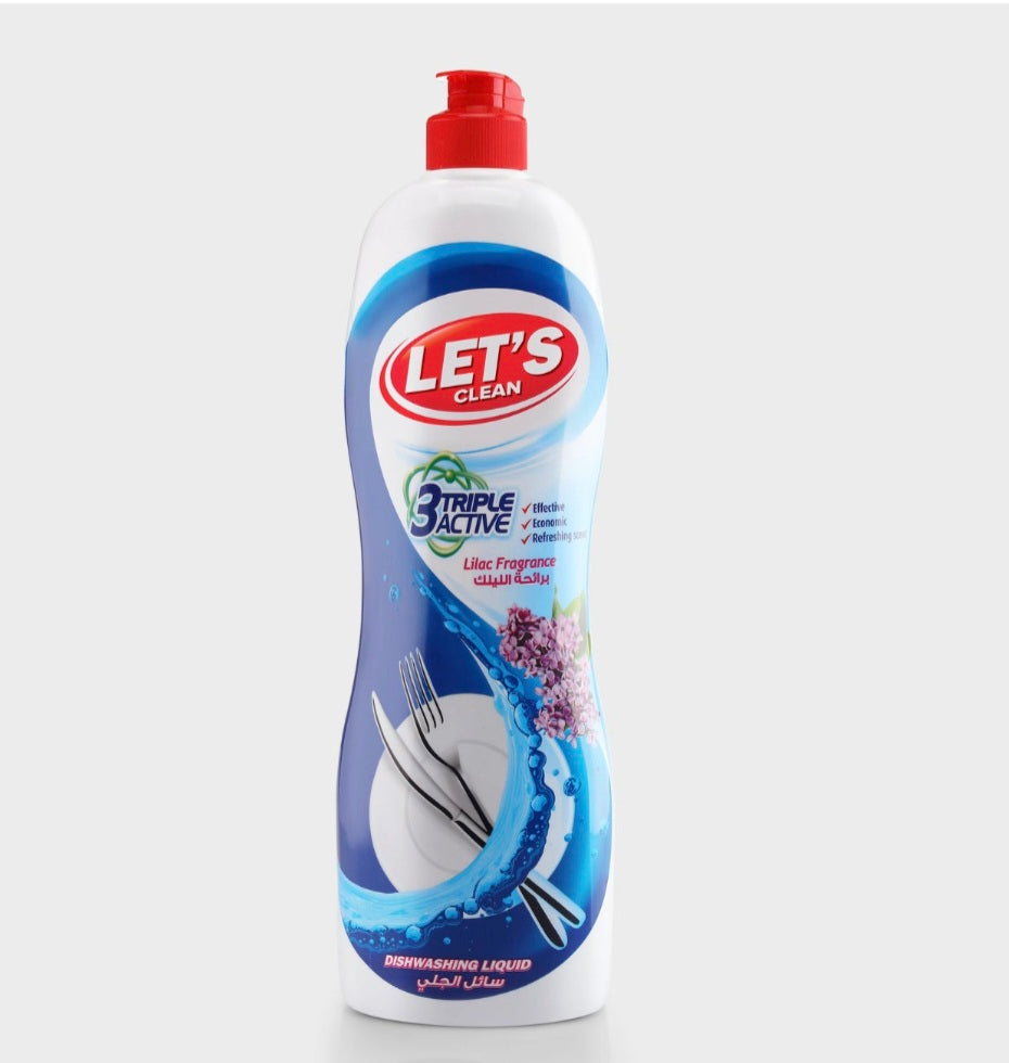 Let's Clean 3 Triple Active Dishwashing Liquid Gel 750 ml