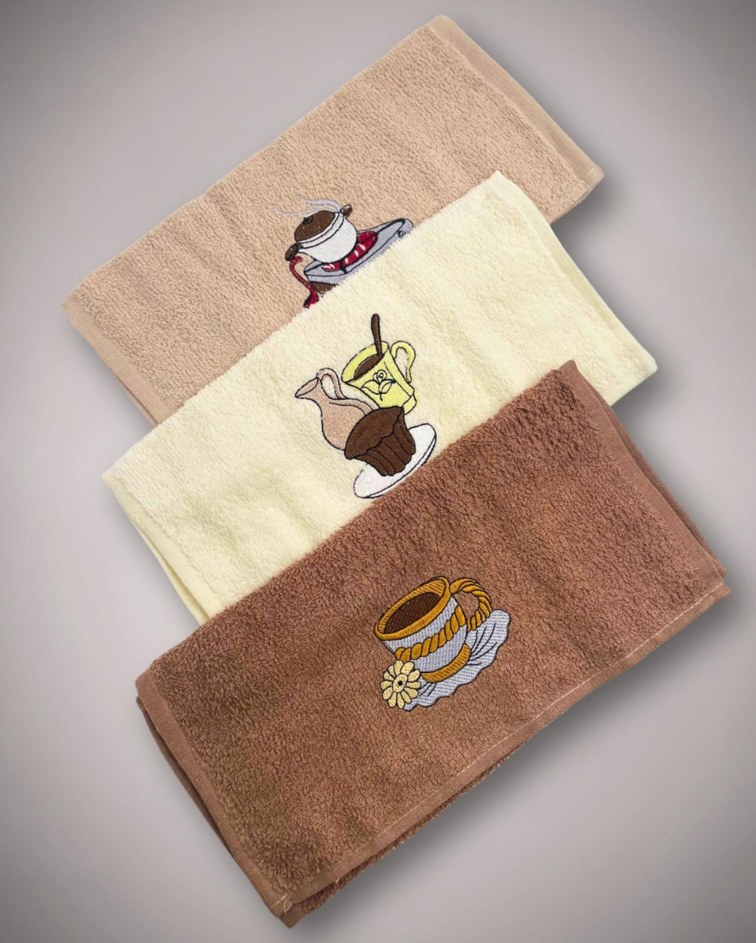 🔸مناشف مطبخ   
🔸الصناعة تركي 🇹🇷

▫️ القياس: 50×30