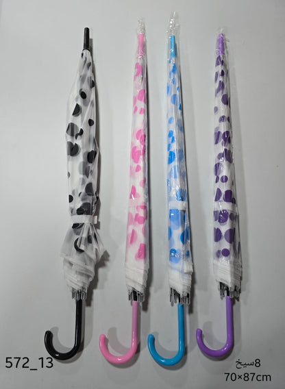 شمسية شفافة نوع سوبر ممتاز حجم كبير