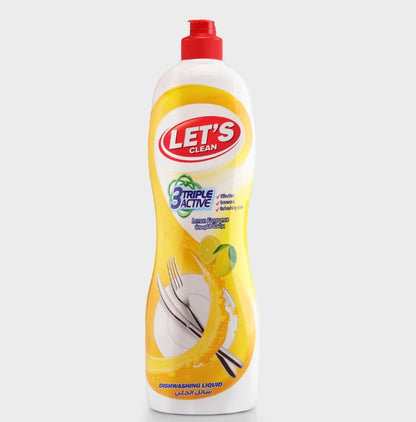 Let's Clean 3 Triple Active Dishwashing Liquid Gel 750 ml